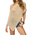 Asymmetrical Knit Shawl Cover up