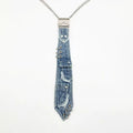 Retro-punk denim tie accessory