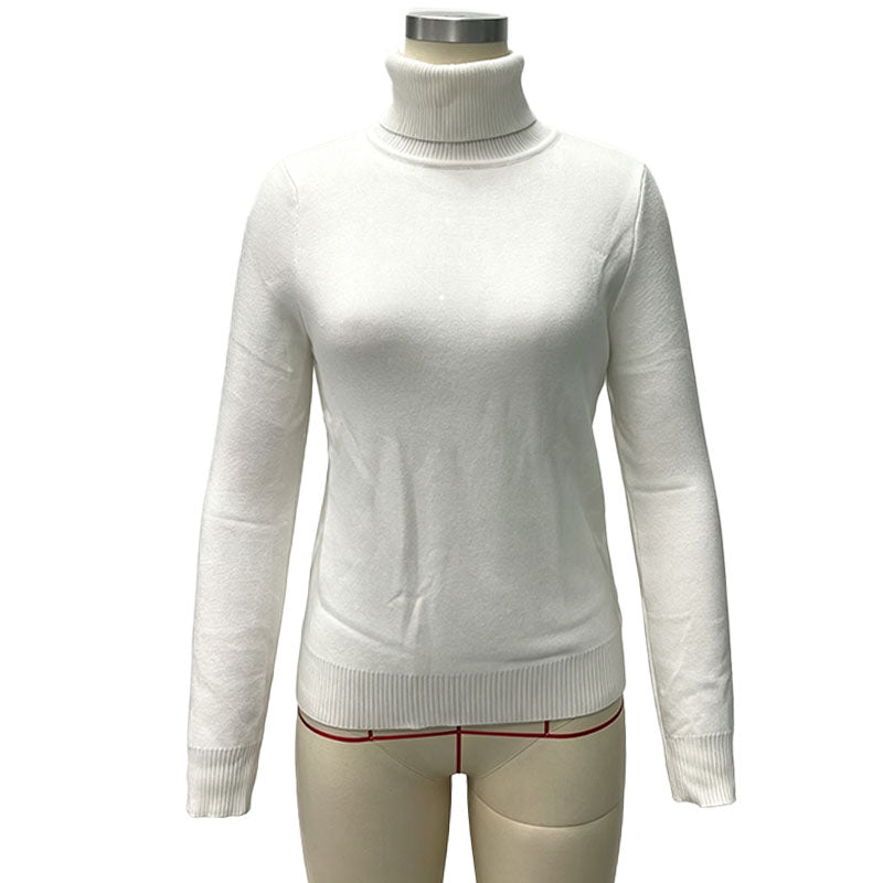 Fleece-lined high-neck knit top