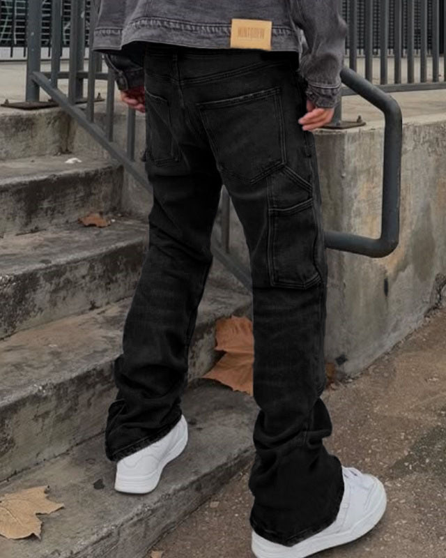 Men's Hip-Hop Stretch Wide-Leg Pants