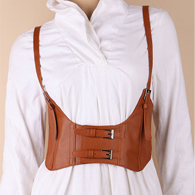 Punk-style suspender waist belt
