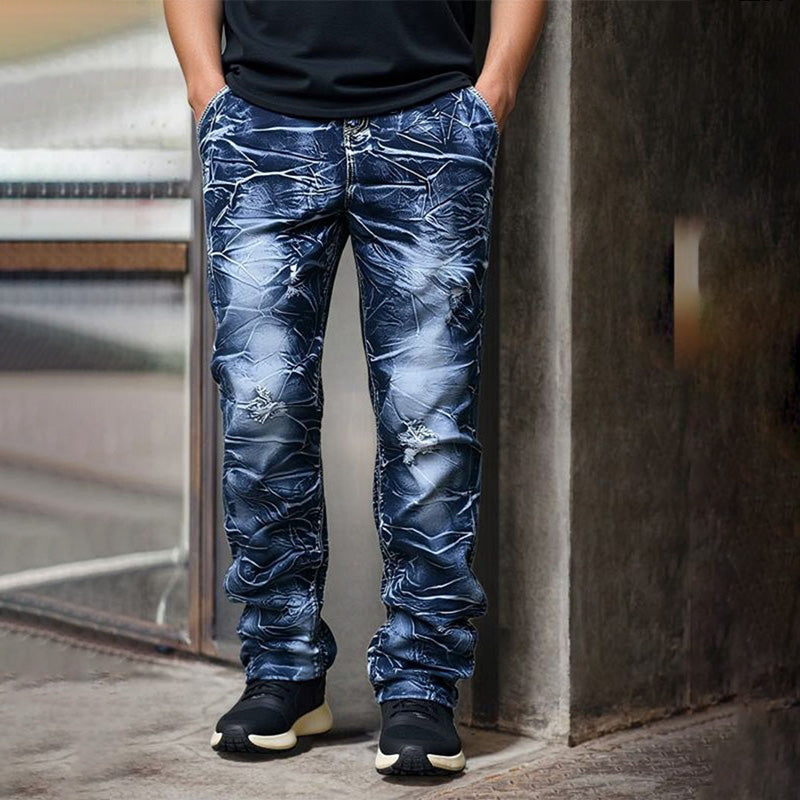 Men's Minimalist Distressed Jeans
