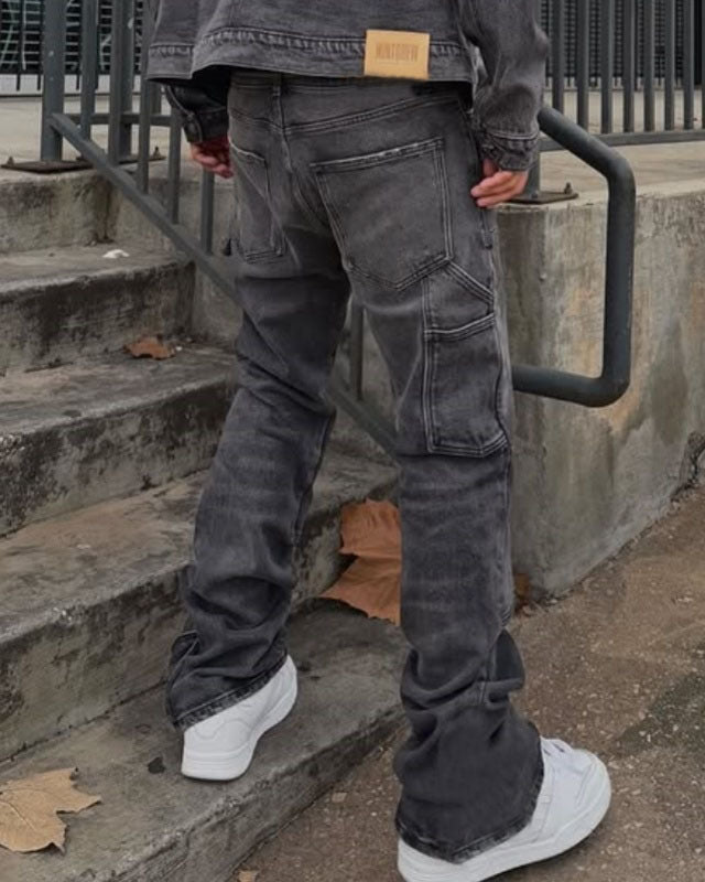 Men's Hip-Hop Stretch Wide-Leg Pants
