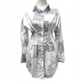 Waist-cinching collared shirt dress