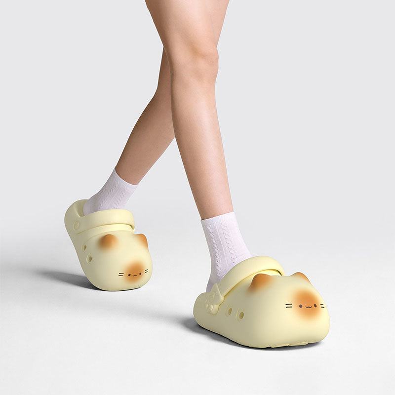 Lightweight  Non slip Cat Paw Print Slippers