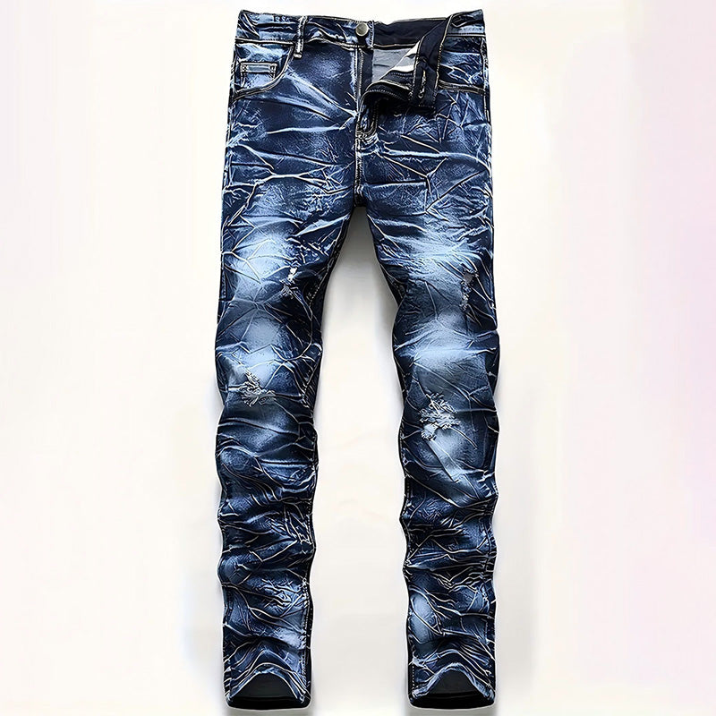 Men's Minimalist Distressed Jeans