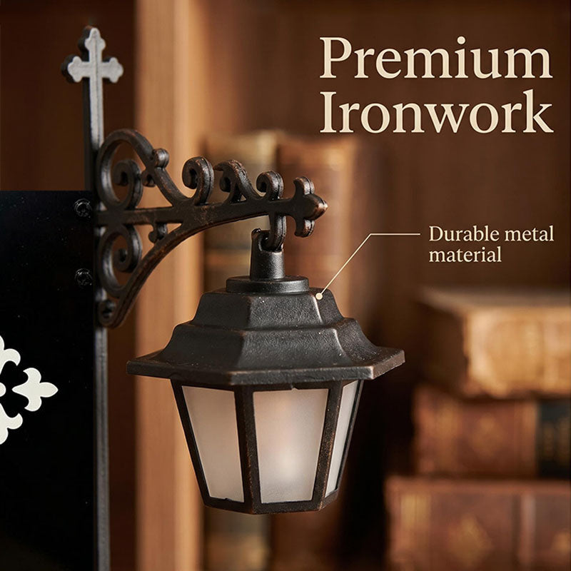 Vintage-style decorative bookshelf light