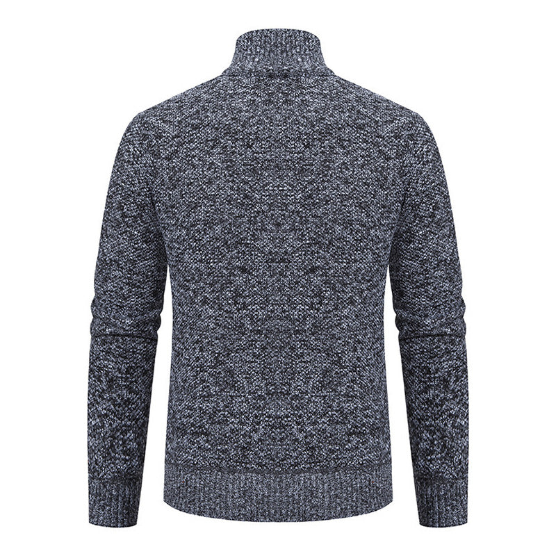 Men's stand-up collar sweater