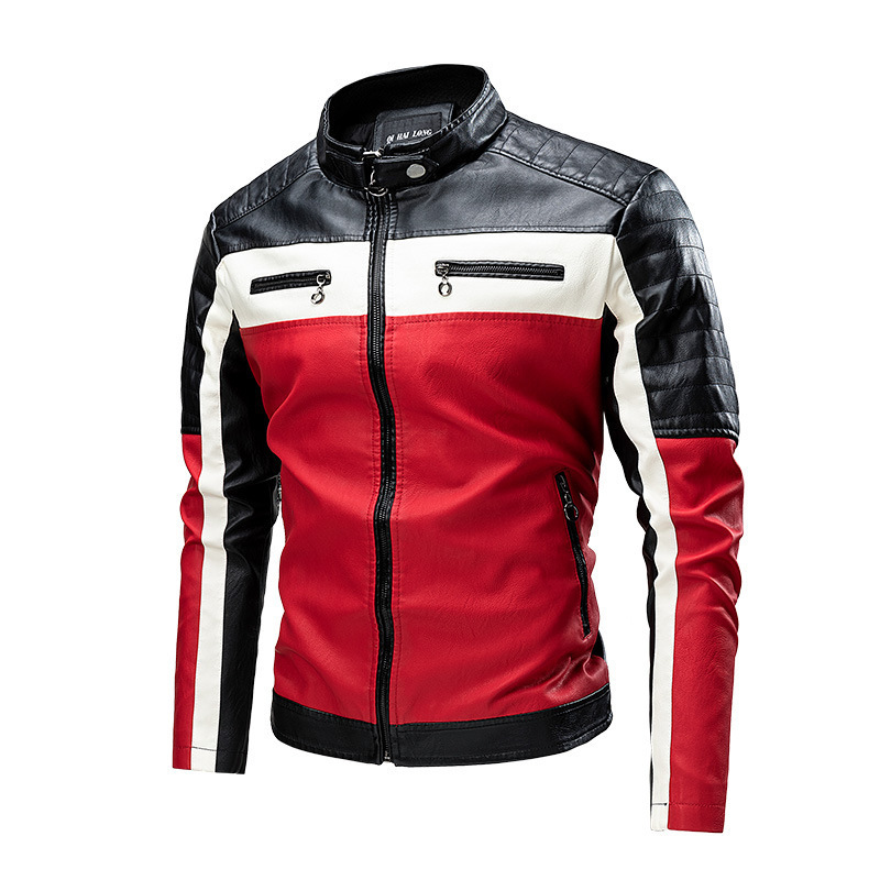 Classic Moto Style Zipper Outerwear Coat