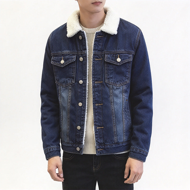 Men's Fleece-Lined Denim Jacket