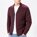 Men's V-Neck Knit Cardigan