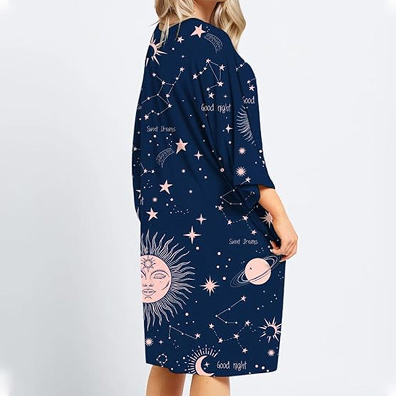 Loose-fitting Fun Patterned Nightgown