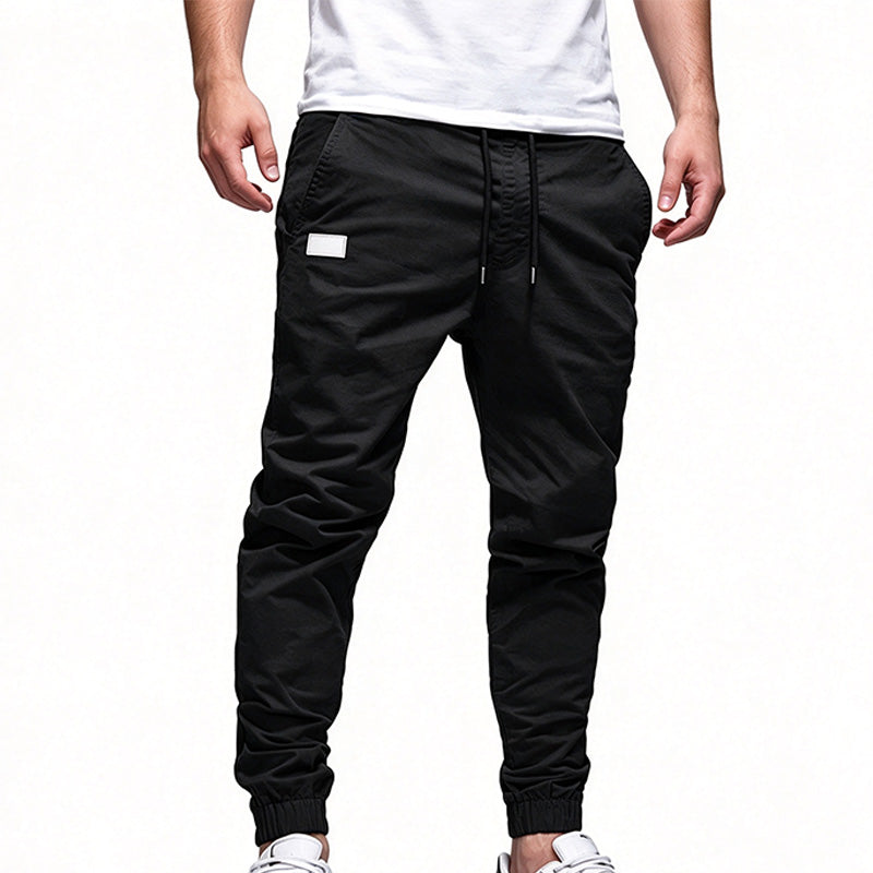 Men's drawstring casual work pants