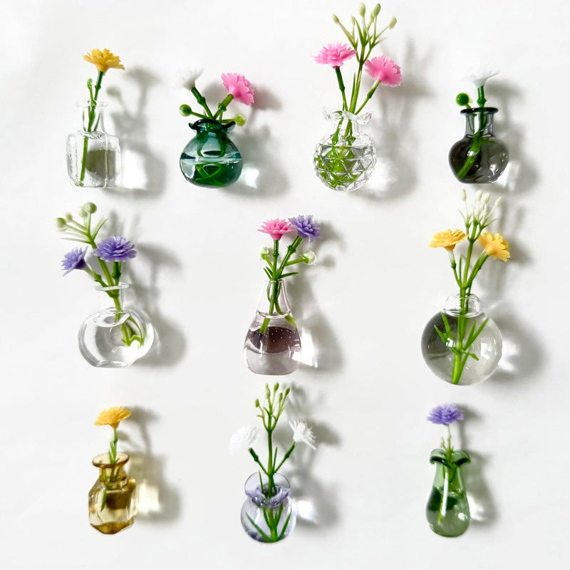 3D Mini Vase Fridge Magnets