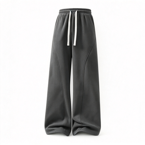 Casual High Waist Wide Leg Street Sweatpants