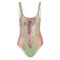 Fun and realistic printed onesie swimsuit