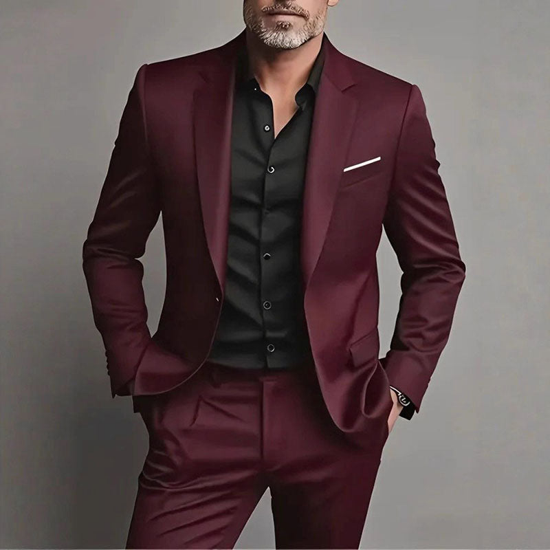 Men's Slim-Fit Business Suit