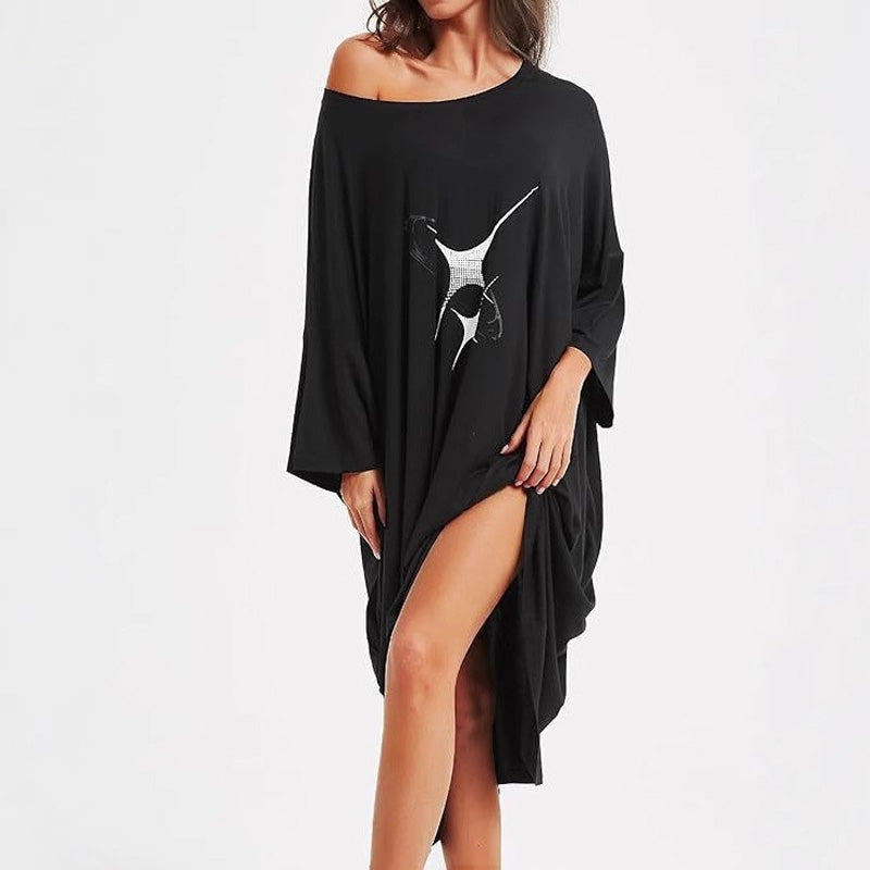 Loose-fitting Fun Patterned Nightgown