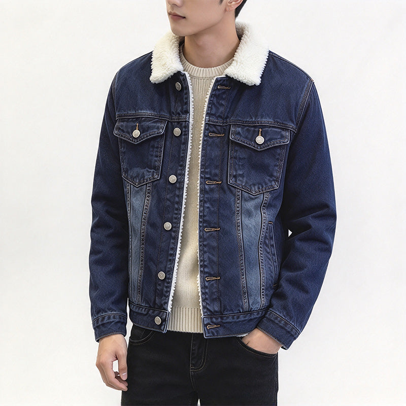 Men's Fleece-Lined Denim Jacket