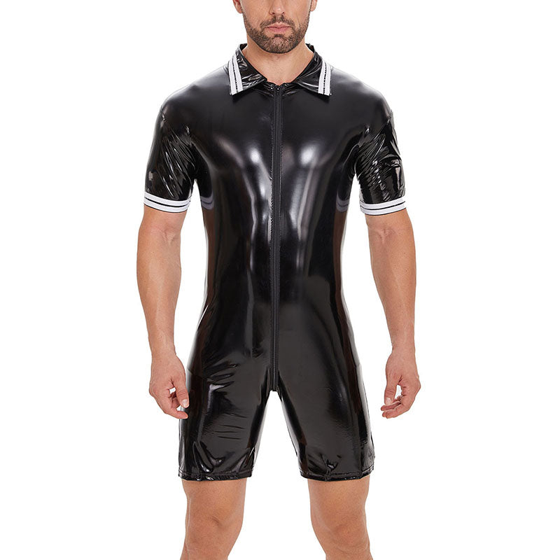 Men's PVC Glossy Bodysuit