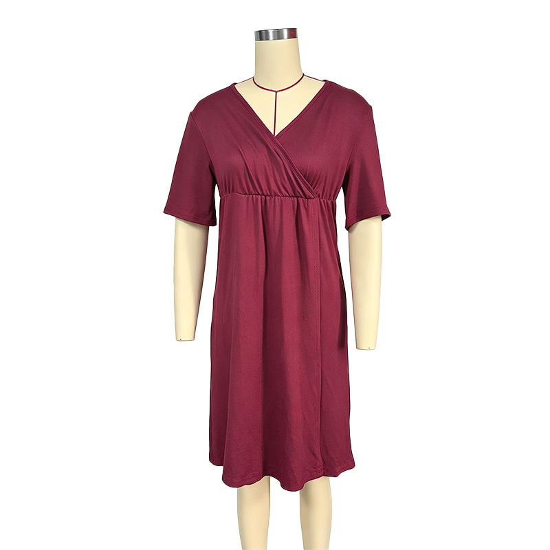Button Back Maternity Breastfeeding Dress