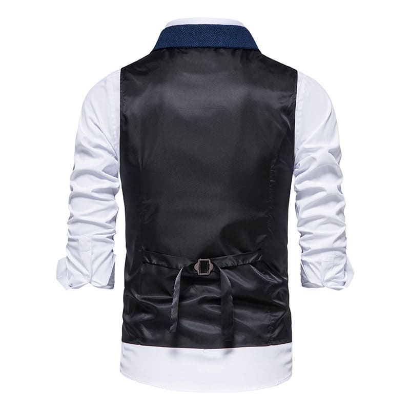 Men's Retro Lapel Vest Short Suit Vest