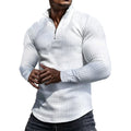 Men's Plaid Quarter-Zip Sweatshirt