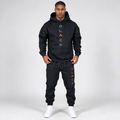Men's Letter Print Hooded Suit