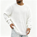 Solid color loose knit sweater