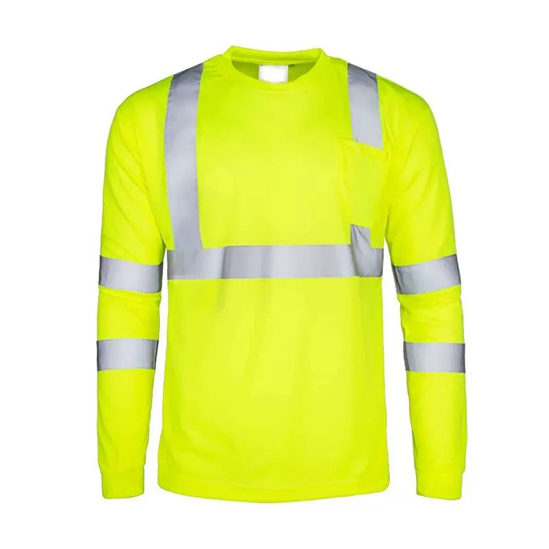 Hi-Vis Reflective Long Sleeve Work Shirt