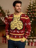 Funny holiday graphic crewneck sweatshirt