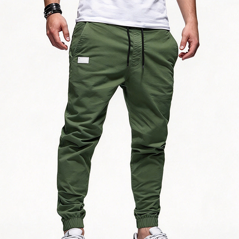Men's drawstring casual work pants