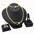 Romantic Heart Rhinestone Jewelry Set