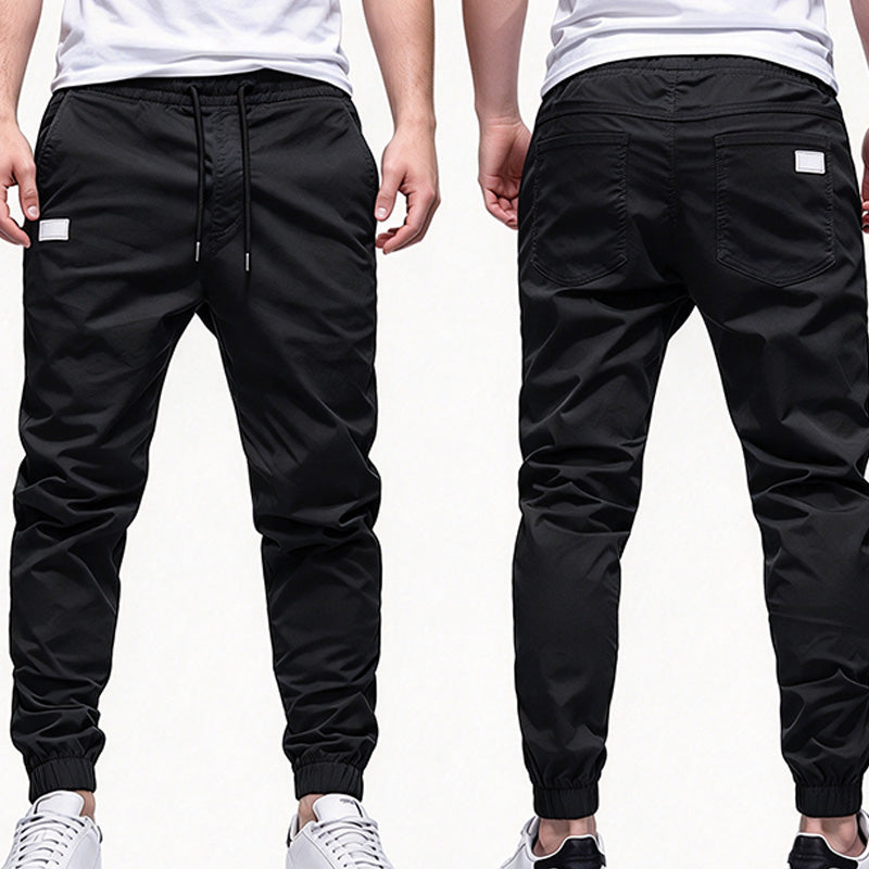 Men's drawstring casual work pants