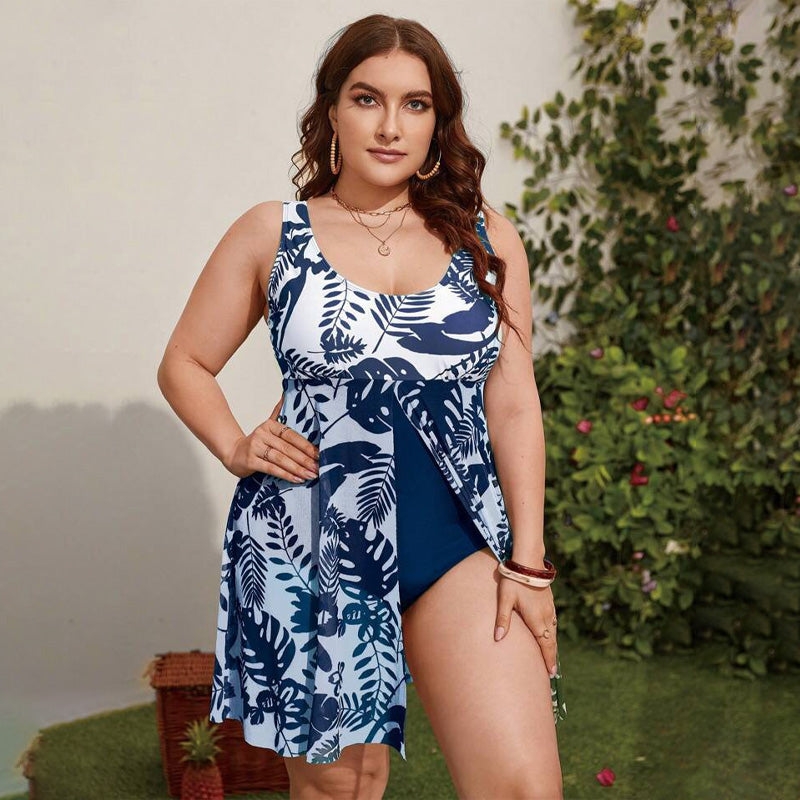Backless Slimming One-Piece Swimdress