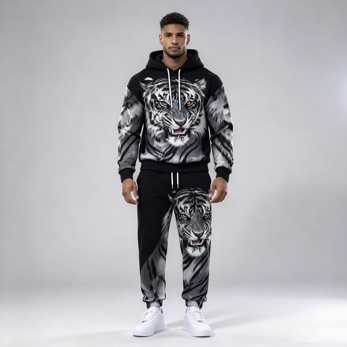 White Tiger Graphic Tracksuit