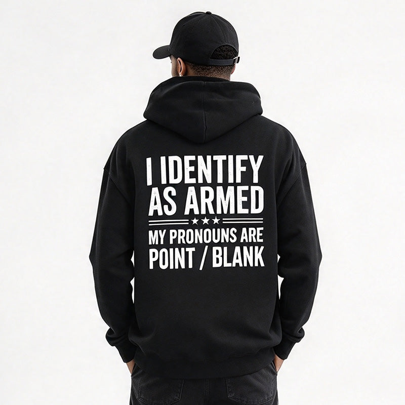 Men Funny Statement Graphic Hoodie