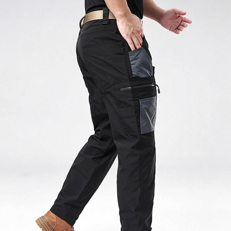 Men's Color-Block Tactical Cargo Pants