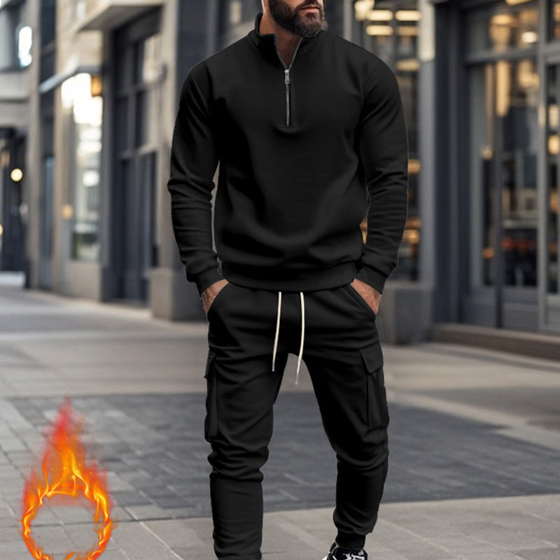 Men's Warm Fleece Sportswear Set