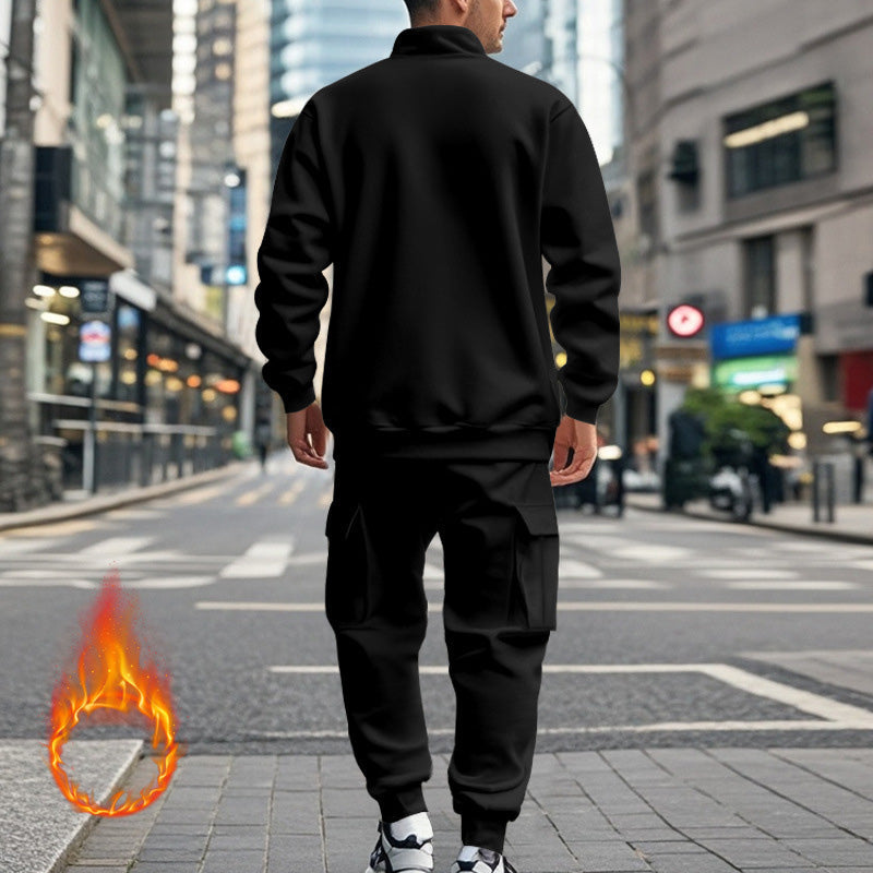 Men's Warm Fleece Sportswear Set