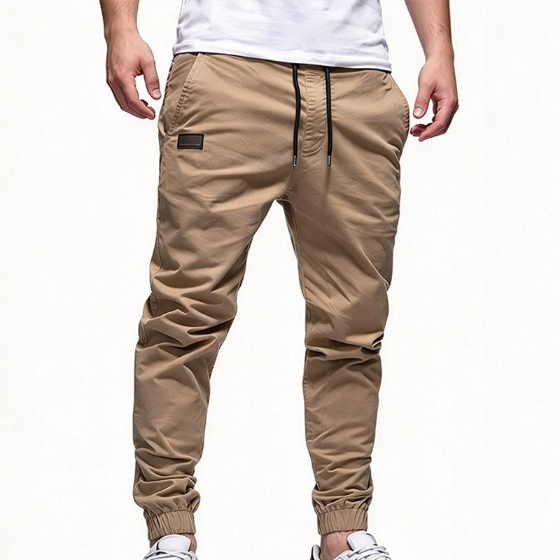 Men's drawstring casual work pants