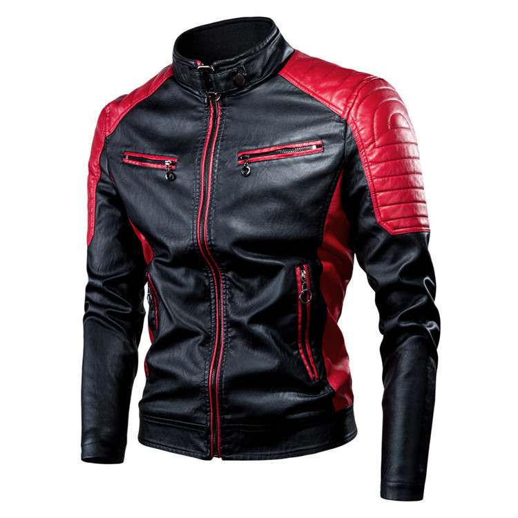 Classic Moto Style Zipper Outerwear Coat