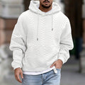 Men's Cable Textured Hoodie