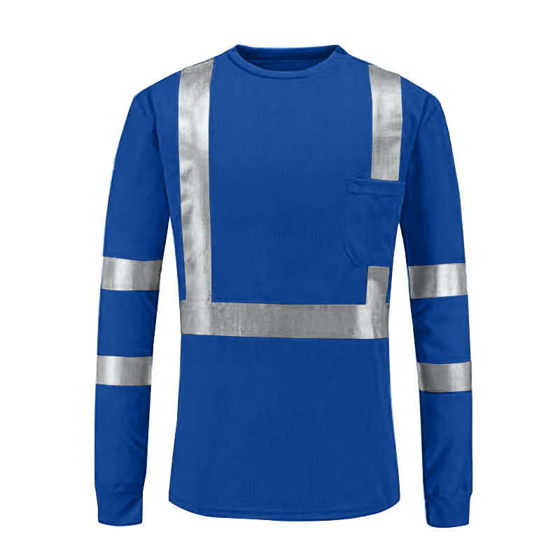 Hi-Vis Reflective Long Sleeve Work Shirt