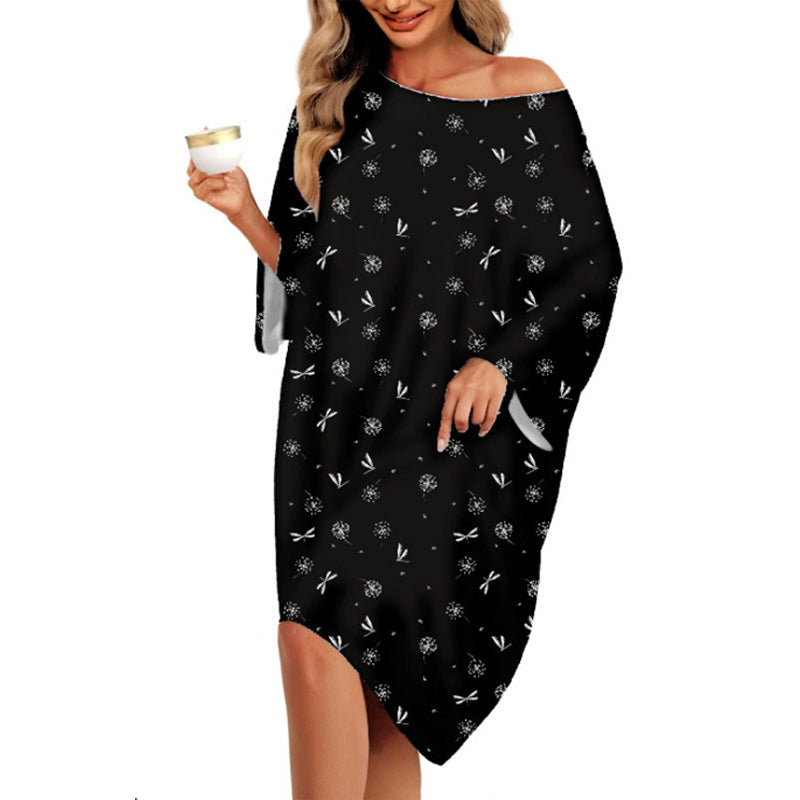 Loose-fitting Fun Patterned Nightgown