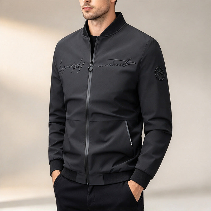 Men's Embroidered Baseball Jacket