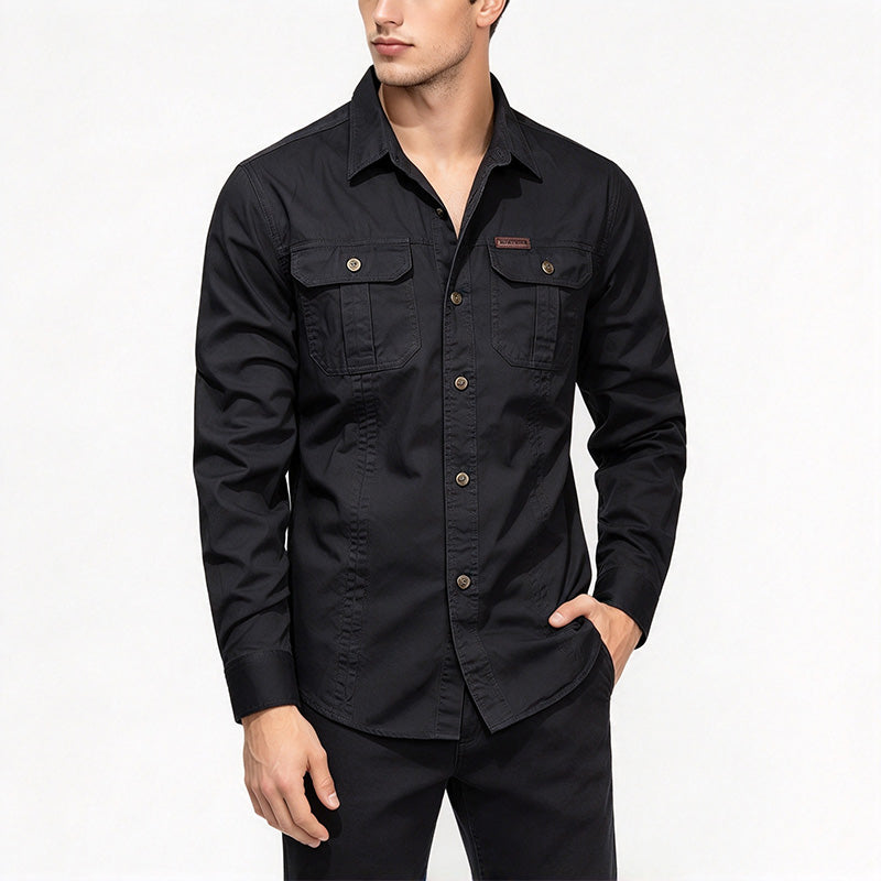 Men's Casual Workwear Long-Sleeved Shirt