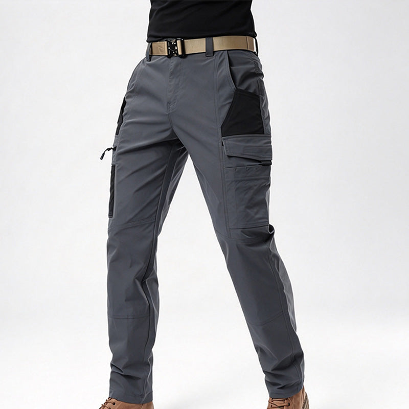 Men's Color-Block Tactical Cargo Pants