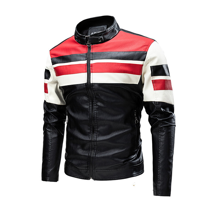 Classic Moto Style Zipper Outerwear Coat