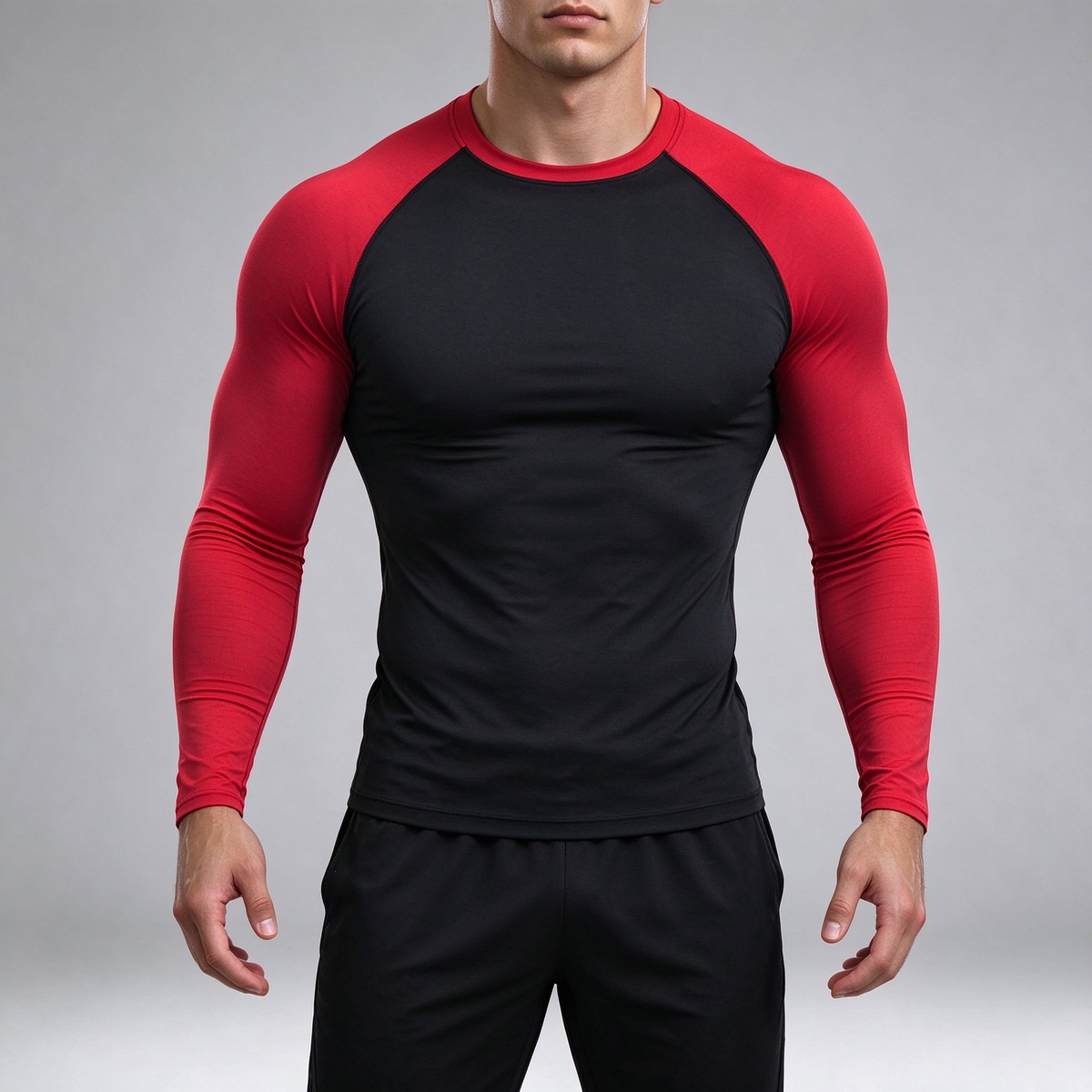 Men's raglan sleeve long-sleeved sweatshirt
